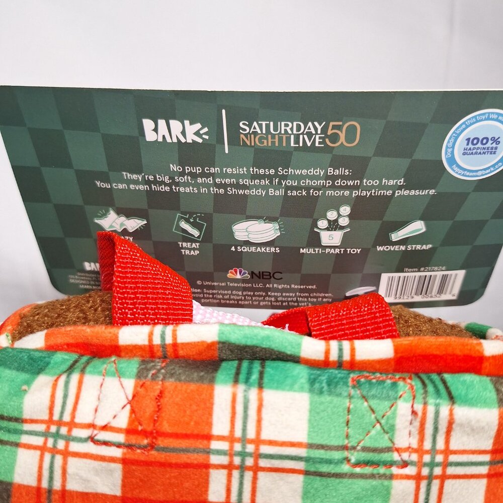 NWT Bark Sat Night Live 50 Schweddy Balls Dog Toy L & Duck in a Box Dog Toy M-L - Picture 5 of 16